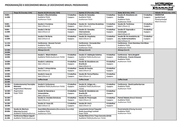X Docomomo Brasil